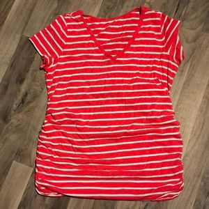 Striped maternity shirt